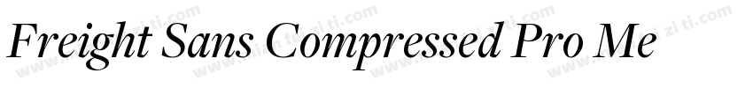 Freight Sans Compressed Pro Medium字体转换